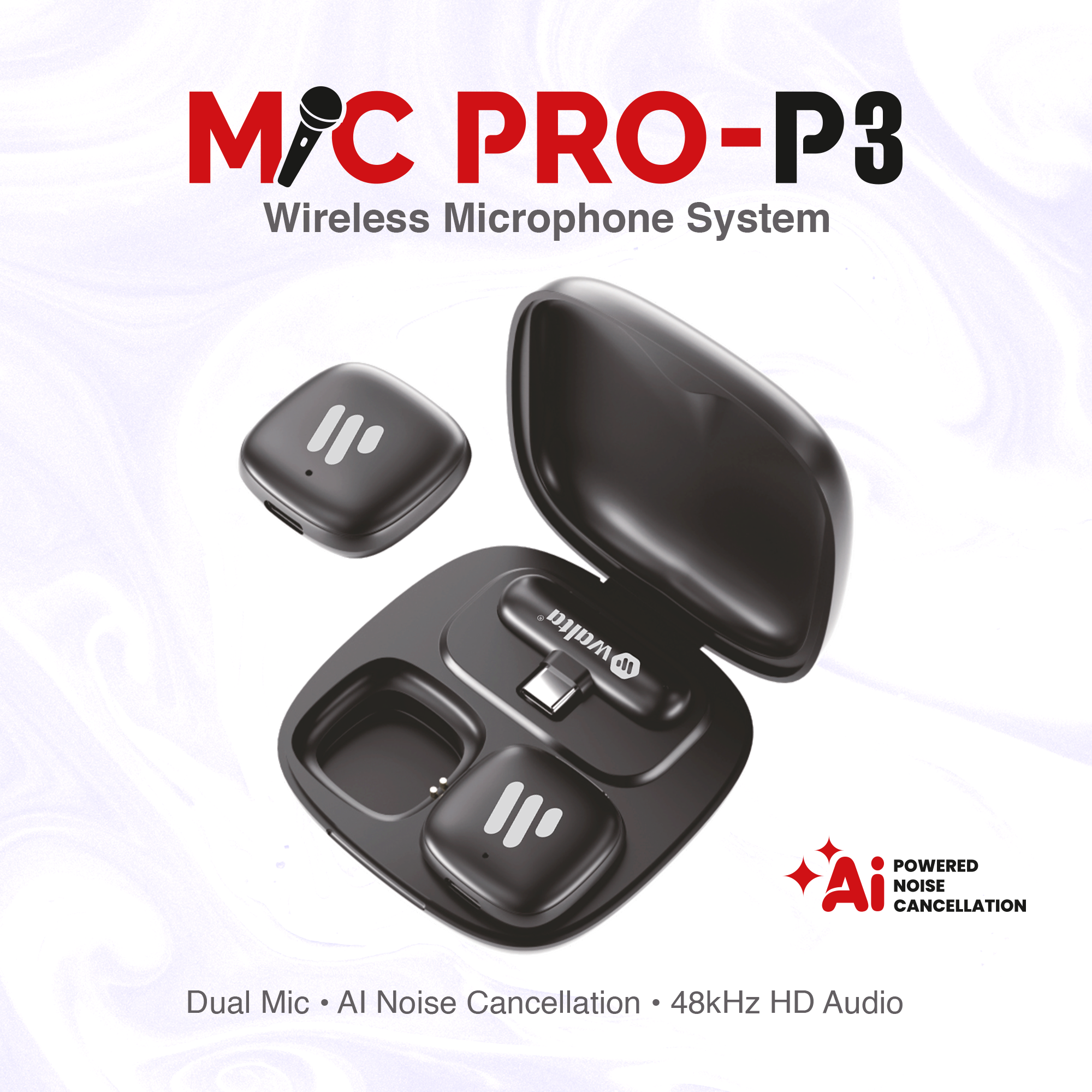 Mic Pro P3 AI Powered Noise Cancellation