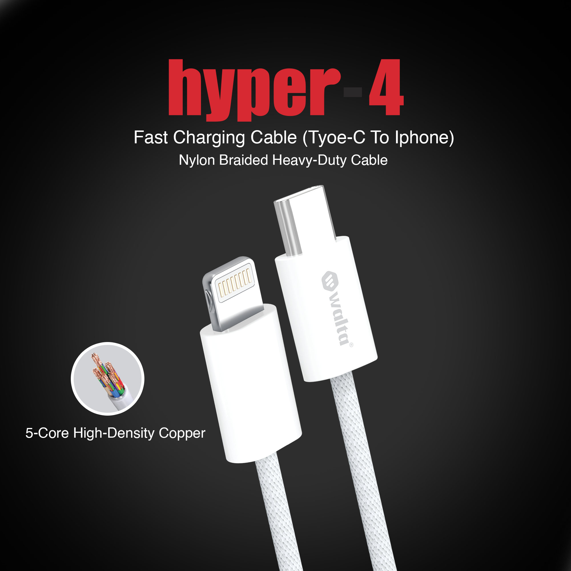 Hyper 4(Type C to Lightning) 45W