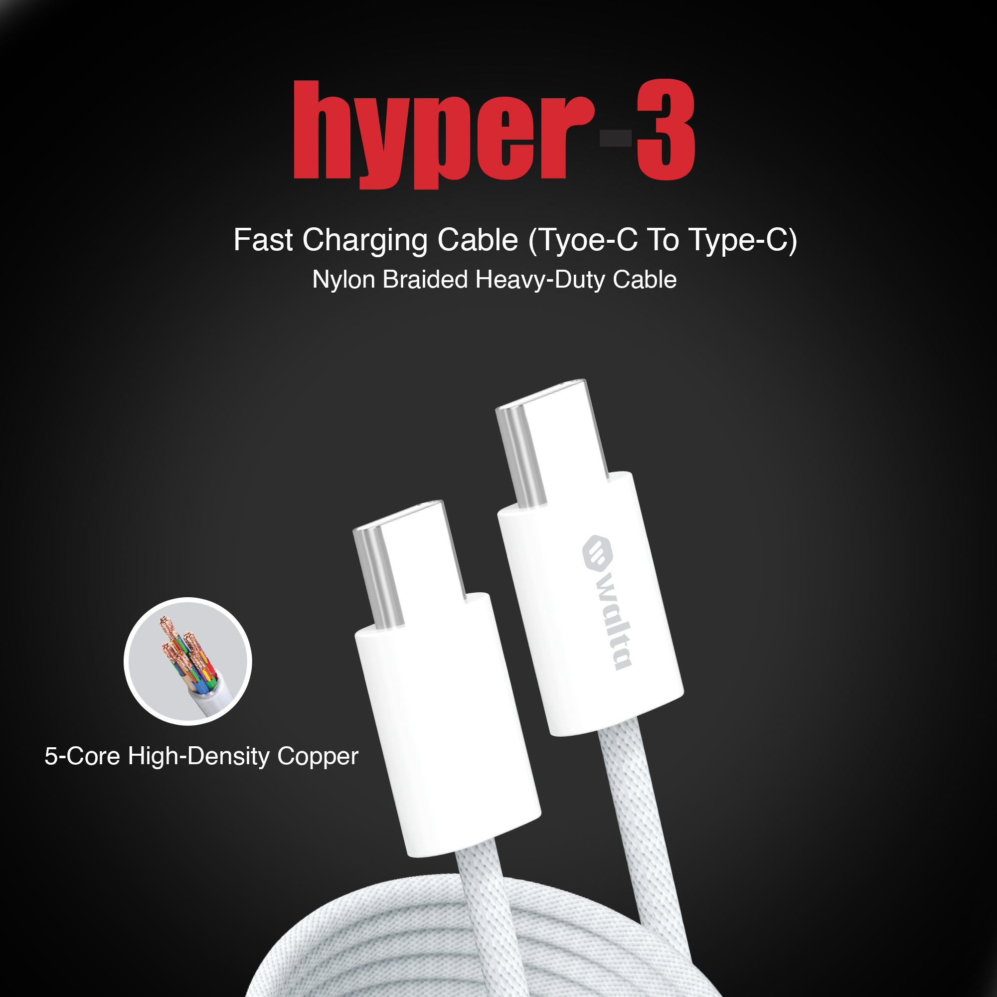 Hyper 3 (Type C to Type C) 240W